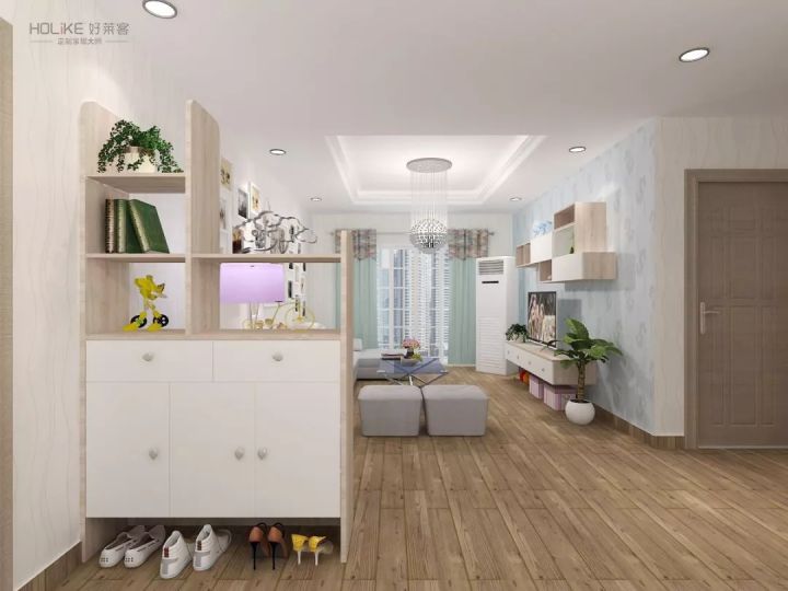 老家新做了个玄关柜，进门感觉档次都不一样了！